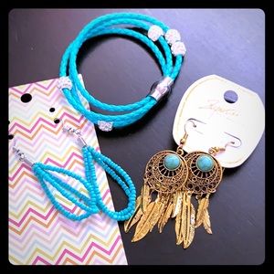 Turquoise set of 3